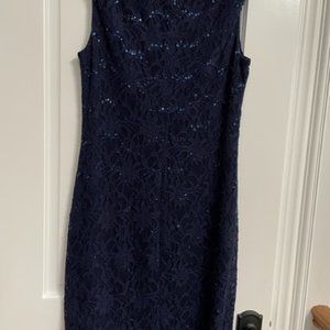 Ralph Lauren Navy Blue Cocktail Dress Size 18